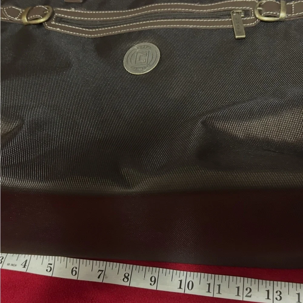 Bag CHAPS Black and Brown Briefcase/Tote NEW! No flaws excellent shape! Vinyl